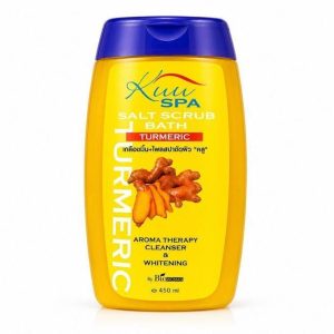 Kuu spa tumeric salt scrub bath